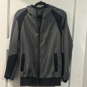 Men's Gray Zip Up Sweater